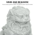 thumbnail image 6 of WHAMVOX 1 Pair of Landscaping Guardian Lion Statues Bonsai Plant Pot Sandstone Decorations, 6 of 8