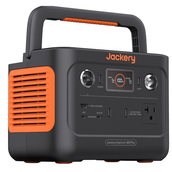 (Certified Refurbished) Jackery Explorer 280+ Portable Power Station- 300 Watts