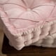 thumbnail image 4 of Xiao Hua Cojines para silla con diseño de rombos y asa, de terciopelo suave y cómodo, para sillas de comedor, de oficina y pisos de madera (rosa, 40,6 x 40,6 cm), 4 of 5