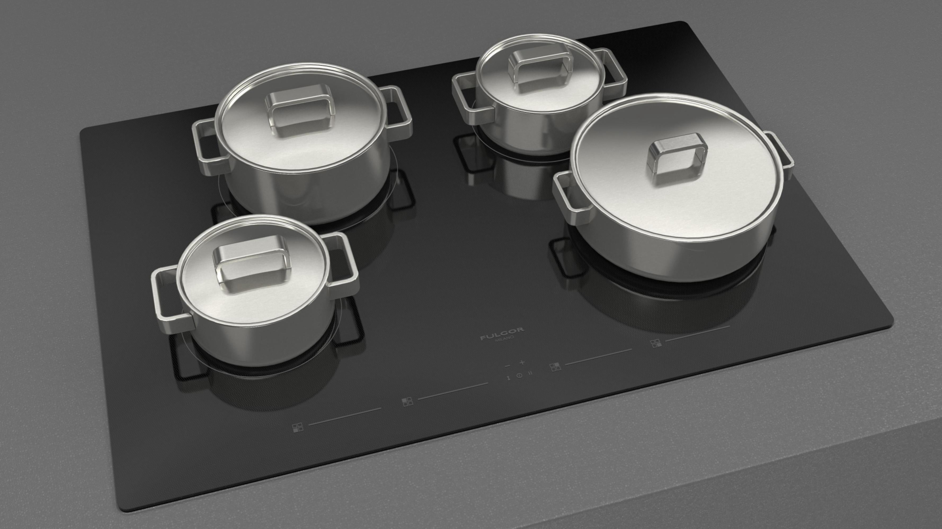 Fulgor Milano F4it302 400 Series 30" Wide 4 Burner Electric / Induction Cooktop -