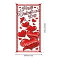 thumbnail image 3 of Jierger Valentine's Day Door Cover Decoration Creative Background Valentine's Day Front Door Decoration for Front Door Indoor Outdoor Decor, Valentine's Day Party Supplies 70.8 x 35.4 Inches, 3 of 7