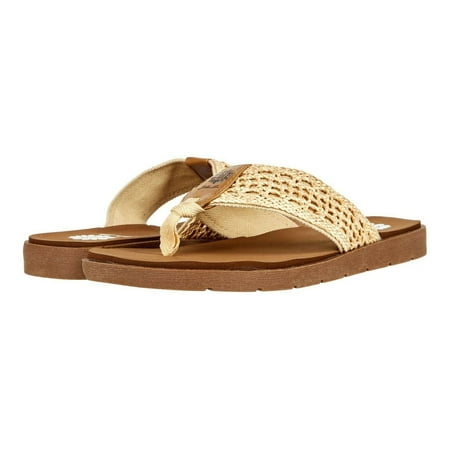 

Yellow Box Women s Fink Braided Raffia Flip Flop Sandals 49506