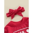thumbnail image 4 of Aunavey Toddler Baby Boys Girls Valentine's Day Sweatshirt MR. Steal Your Heart Pullover Spring Clothes Top, 4 of 7