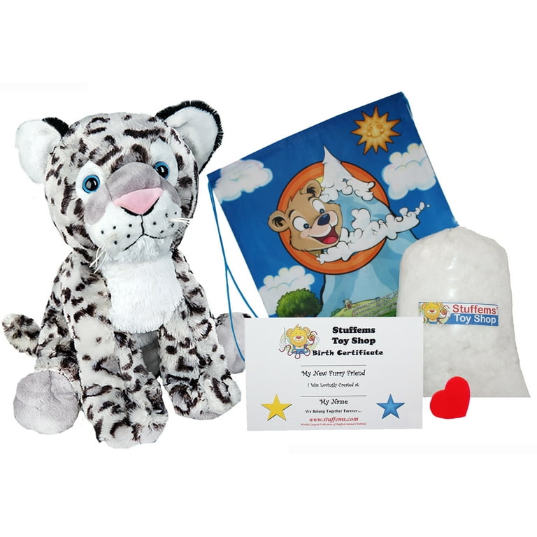Make Your Own Stuffed Animal Winter the Snow Leopard 16- No Sew - Kit With  Cute Backpack! - Walmart.com