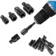 thumbnail image 1 of Adaptador de vaso de impacto de 8 piezas Adaptador de destornillador de tuerca cuadrada hexagonal Broca de extensión de taladro eléctrico y juego de adaptador y reductor de impacto CR-V de 4 piezas, 1 of 2