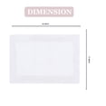 thumbnail image 3 of Home Weavers Luxury Bathroom Rug 100% Cotton Reversible Bathroom Rugs Set, Washable Rug, Soft Absorbent bath Rug, Bathroom Rug, Kitchen Mat, Non Slip Bath Decor Mat Set, 17"x24" Rectangle, White, 3 of 5