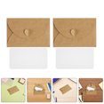 thumbnail image 1 of HONMEET 50Sets Assorted Color Kraft Envelopes with Romantic Heart Clasp for Wedding and Party Use, 1 of 8