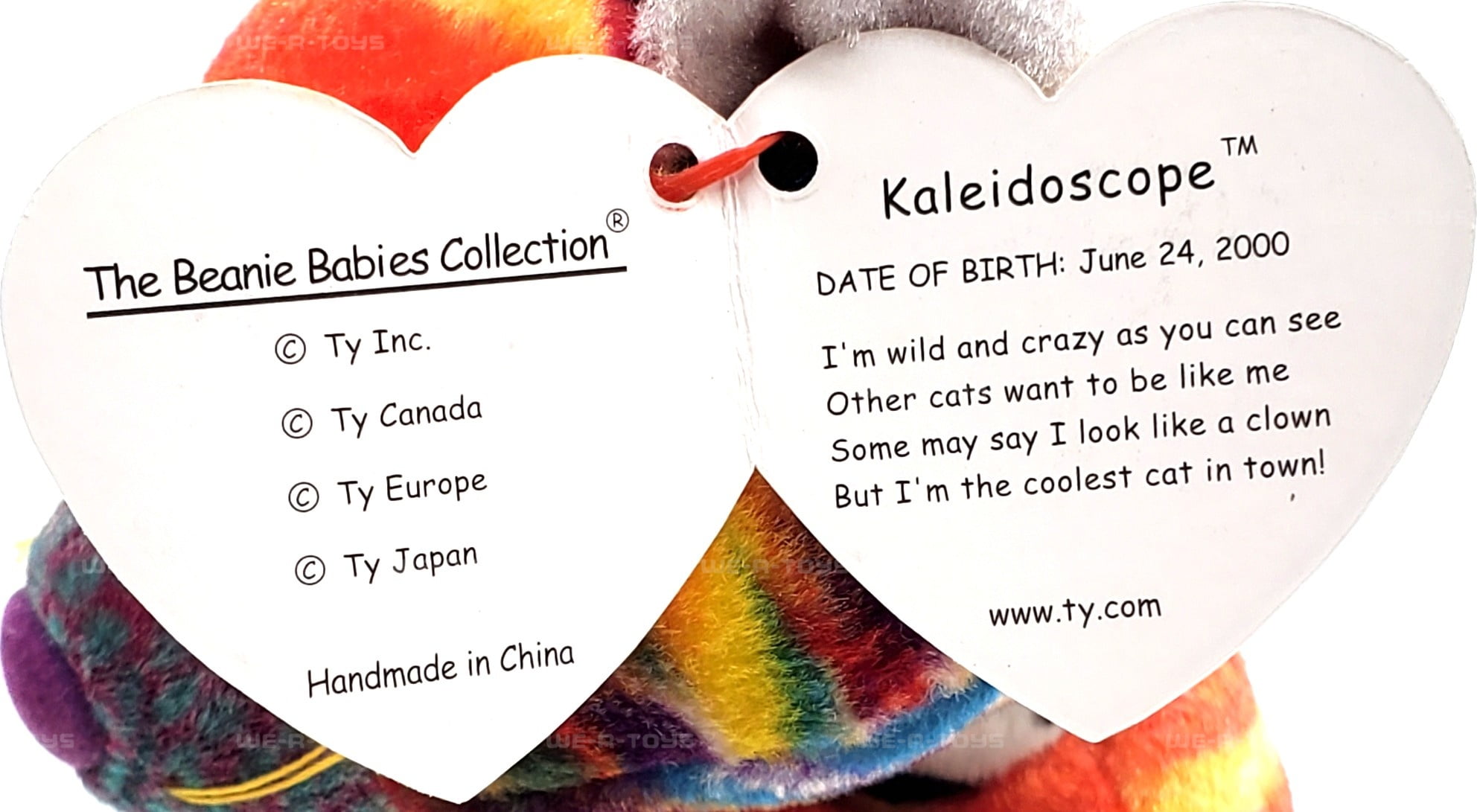 Ty Beanie Baby: Kaleidoscope the Cat | Stuffed Animal | MWMT