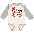 thumbnail image 3 of Inktastic Love My Bulldogs Football Boys or Girls Long Sleeve Baby Bodysuit, 3 of 5
