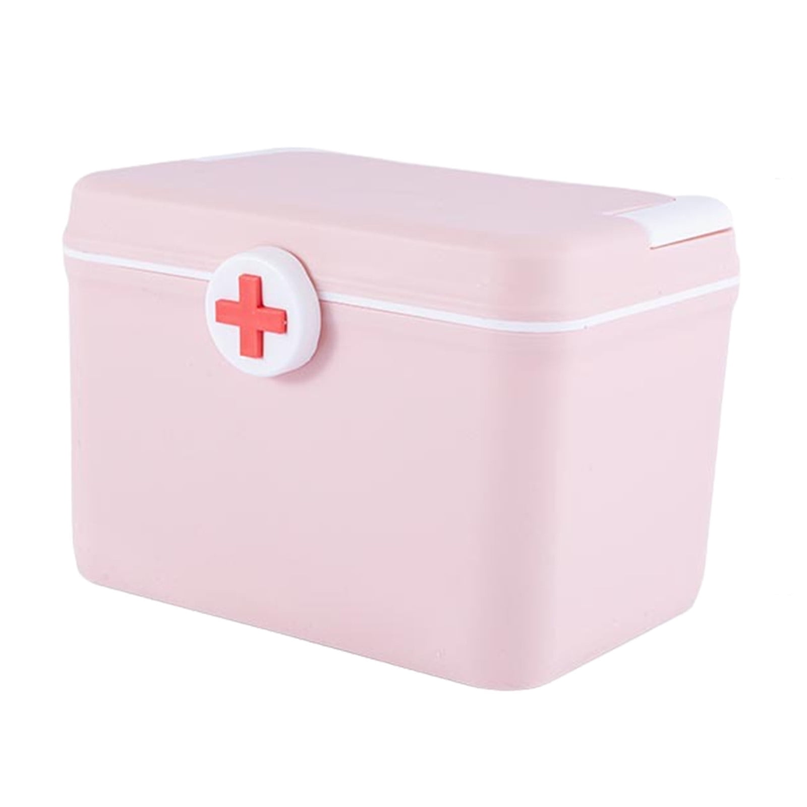 BMYJ White Large Empty First Aid Box for Family, Office, Travel