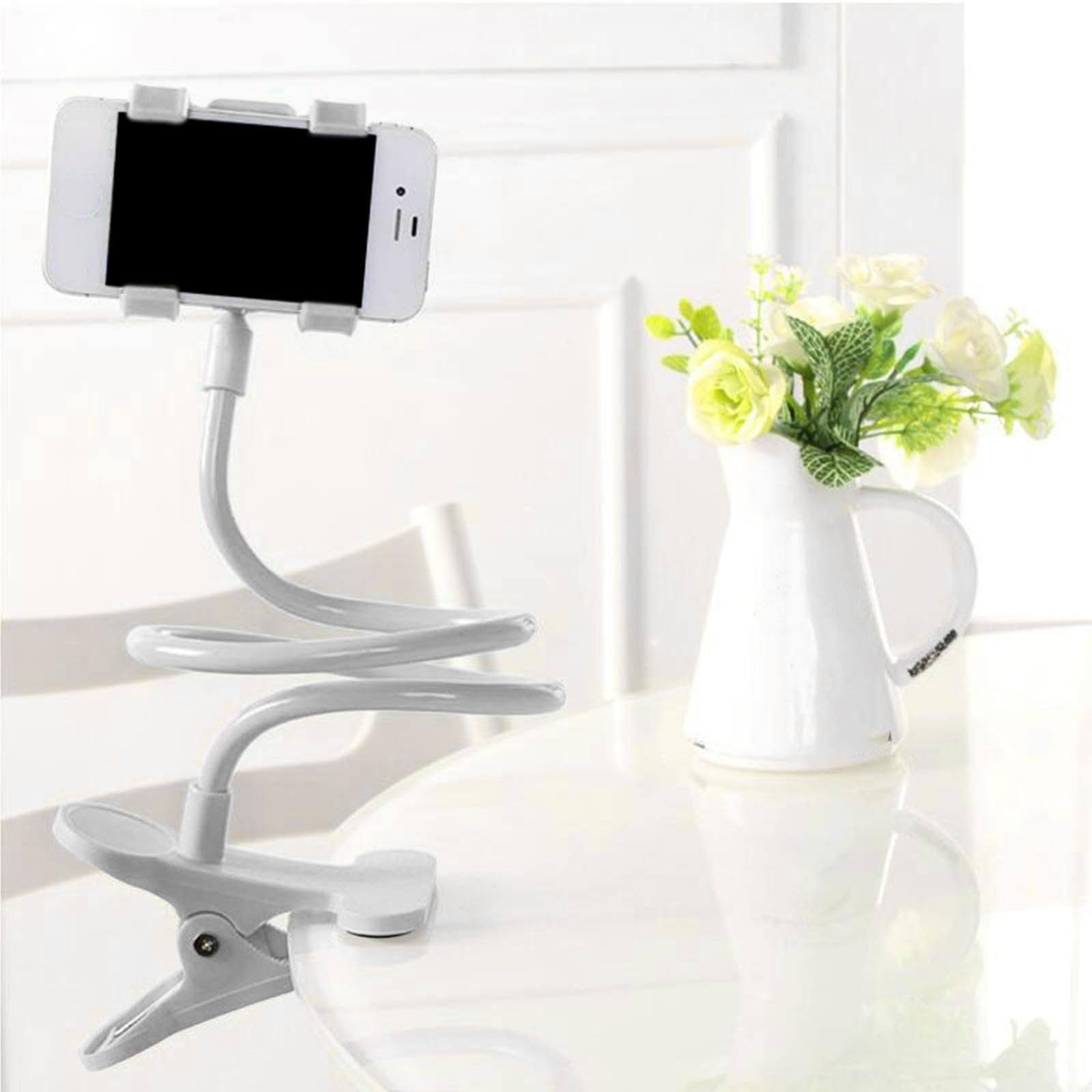 Universal Cell Phone Holder, Universal Mobile Phone Stand, Lazy Bracket, Flexible Long Arms Clip Mount for iPhone, LG, etc.in Office Bedroom Desktop