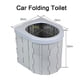 thumbnail image 4 of Portable foldable camping toilet with lid waterproof black, 4 of 4