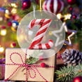 thumbnail image 4 of Ornements Alphabet pour Arbre de Noël, 26 Lettres Initiales Canne de Bonbon Pendentif Décoration Arbre de Noël, Monogramme Personnalisé Décorations Rouges pour Cadeaux Arbre de Noël Diy, 4 of 5