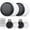 Black & White & Black & White, variant on Air Tracker Tag for Android, Bluetooth Item Finder-4Pack, Bluetooth Tracker Works with Google Find Hub App(Not for iOS), Replaceable Battery, IP68 Waterproof Locator for Keys/Luggages, FCC Approved