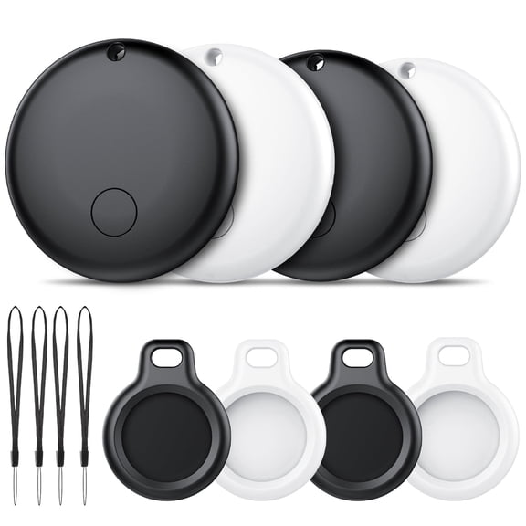 Air Tracker Tag for Android, Bluetooth Item Finder-4Pack, Bluetooth Tracker Works with Google Find Hub App(Not for iOS), Replaceable Battery, IP68 Waterproof Locator for Keys/Luggages, FCC Approved