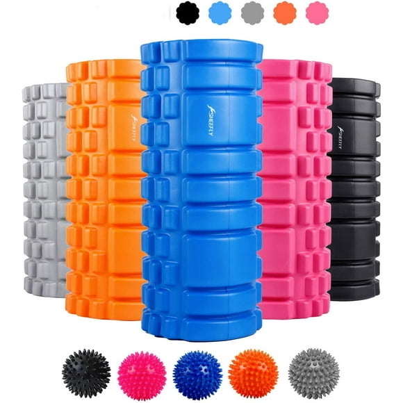 JEW Foam Roller for Muscle Massage with Spiky Massage Ball - 13" X 5.5" Trigger Point for Rehabilitation,Physical Therapy, Pain Relief,Myofascial Release