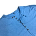 thumbnail image 7 of biudgviw Men's Henley Shirts Rolled Up Long Sleeve Soft Basic Tees Classic Casual Slim Fitted Button T-Shirt Fashion Clothing, 7 of 7
