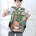 thumbnail image 6 of FORMRS School Backpack 17" Student Travel Bag with Laptop Compartment, Pink and White Cat, 6 of 7