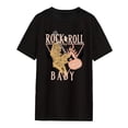 thumbnail image 2 of Camiseta de manga corta para mujer, ropa deportiva informal, camisetas holgadas, camiseta para uso diario, vacaciones, viajes, playa y oficina M, 2 of 9
