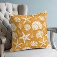 thumbnail image 4 of Pillow Covers 24x24 Set of 2, Starfish Orange Coastal Throw Pillow Covers Decorative Couch Cushion Cover, Summer Nautical Shell Beach Microfiber Soft Square Pillowcases for Bedroom Living Room Sofa, 4 of 9