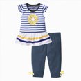 thumbnail image 2 of TOWED22 Infant Girl Summer Clothing Sets 2 Piece Sleeveless Tank Tee and Casual Shorts Outfits Clothes(Blue,3-4 Y), 2 of 5