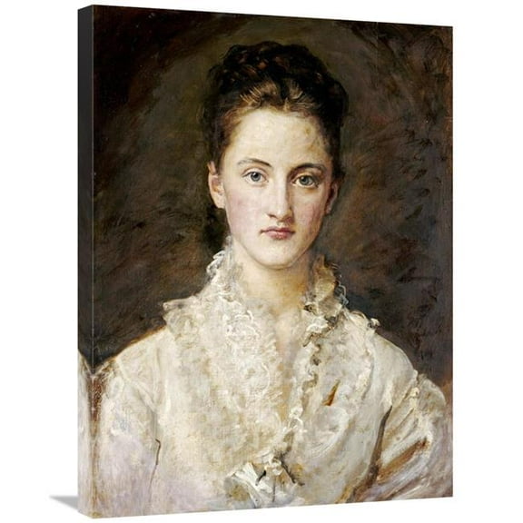 30 in. Portrait of the Artists Daughter Art Print - John Everett Millais
