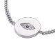 thumbnail image 3 of Pulsera LuckyLy para Mujer con Dije de Ojo Turco Protector Acero Inoxidable y Zirconia Cúbica Fara Plateado UNITALLA, 3 of 7