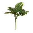 thumbnail image 2 of sunsanly 1 Branch Artificial Plant Vivid Realistic 9 Heads Design Simulation Monstera Leaf Decoration Home Decor, 2 of 8
