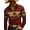A01-Red, variant on Men's Denim-Look Long Sleeve Casual Shirt Button Down with Chest Pockets and Aztec Pattern Lightweight Stylish Cotton for Vacation and Weekend Streetwear Spring & Fall