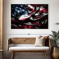 thumbnail image 3 of Elephant Stock Waving American Flag Wall Art - Horizontal Canvas Wall Art - Living Room Wall Decor - Flags Canvas - Black And Red Decor - 51" x 34", 3 of 8