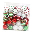 thumbnail image 3 of 50 bolas navideñas irrompibles de 1,57 pulgadas para centro de mesa, adornos decorativos surtidos para reuniones familiares y clubes., 3 of 9
