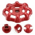 thumbnail image 2 of Shengjike - Manija de hierro fundido de 6 x 6 pulgadas, bola de cierre, accesorio decorativo para tuberías de agua, 50 g (rojo), 2 of 3