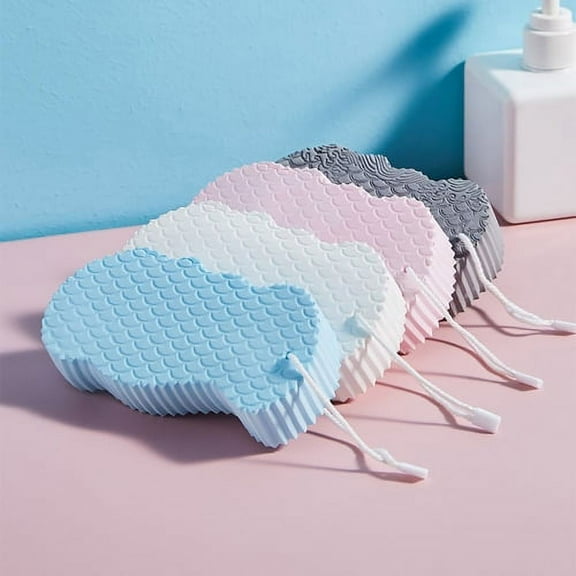 Cheers.US Exfoliating Bath Sponge, Spa Scrub Exfoliating, Bath Body Shower Sponge, Dead Skin Sponge Remover for Adult, Baby, Pregnant，Multicolor