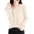 thumbnail image 5 of Womens Oversized Knit Sweater Turtleneck Pullover Soft Long Sleeve Casual Warm Top Comfortable Loose Fit for Fall and Winter, 5 of 5