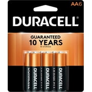 Duracell Coppertop AA Alkaline Batteries, 6/Pack