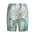 thumbnail image 2 of Haiem Vintage Rose1 Men's Pajama Short with Soft Woven Cotton Elastic Waistband Sleep Short-4X-Large, 2 of 9