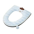 thumbnail image 2 of Ohmyroo Soft Washable Toilet Seat Cover Thick Warm Accessory With Handle For Home Bathroom Sanitary Comfort, 2 of 9