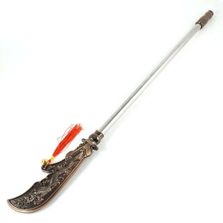 Wooden Broadsword - Accessory Silver Tone Handle Metal Bronze Tone Broadsword Toy