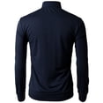 thumbnail image 4 of H2H Mens Casual Slim Fit Lightweight Line Training Full Zip-up Jacket NAVY US 3XL/Asia 4XL (CMOJA0103), 4 of 6