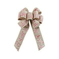thumbnail image 2 of Fek888 Christmas Bows Outdoor Christmas Tree Top Large Bow Nine Ears Imitation Fabric Alphabet Decorated Bow Indoor Outdoor Holiday Party Decorations, 2 of 5