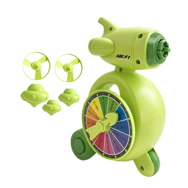 Divertido juguete giroscópico juguete para niños regalo portátil versátil silbato de juguete giroscopio juguete giratorio interactivo para niños de Verde claro