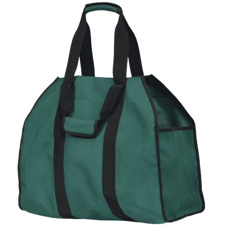 

ShelterLogic 24 Heavy-Duty Large Water-Repellent Firewood Log Holder and Carrier Bag Green