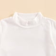 thumbnail image 5 of Gureui Toddler Baby Girls Outfits, Long Sleeve White Ribbed T-Shirt Tops+Plaid Suspender Trousers, 5 of 7