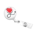 thumbnail image 2 of Bunblic Support Rétractable pour Infirmière, Support d'Identification Télescopique Robuste, Cadeaux pour la Semaine des Infirmières, pour Bureau, Enseignant, Employé, 2 of 8