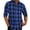 Blue, variant on DDAPJ pyju Men's Causal Flannel Plaid Shirts Clearance Sales,Lightweight Long Sleeve Lapel Shirt Jackets Regular Fit Button Down Work Shirt