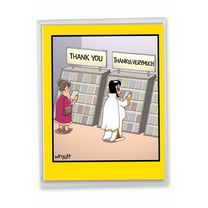 1 Jumbo Funny Thank You Greeting Card (8.5 x 11 Inch) - Thankya Thank You J3757