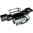 thumbnail image 4 of VER Beauty Hard Makeup Case, 4-Tier Nail Tech Travel Case, Black Diamond, 4 of 10