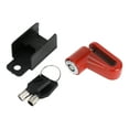 thumbnail image 1 of Candado de bicicleta portátil Unique Bargains, cable en anillo, candado antirrobo para bicicleta, candado de disco para rueda de motocicleta, aleación de aluminio, rojo, 1 pc, 1 of 6