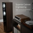 thumbnail image 4 of Fluance Reference High Performance 3-Way Floorstanding Loudspeakers with Down-firing 8" Subwoofers for 2-Channel Stereo Listening or Home Theater System - Walnut/Pair (XL8FW), 4 of 7