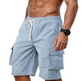 thumbnail image 2 of Ynynloco Men's Hiking Cargo Shorts Quick Dry Casual Multi-Pocket Summer Beach Fishing Camping Shorts for Men, 2 of 9